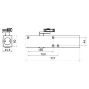 БУЛАТ Доводчик дверной PROFI ДД 802/5 B-W (25-120