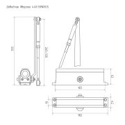 Доводчик  440 ISPARUS  (80-140 кг) /Белый/