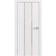 ПГ Эмаль LINE 4 ЗМ Белая эмаль/золлтой молдинг 800