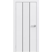 ПГ Эмаль LINE 4 ЧМ Белая эмаль/черный молдинг 700